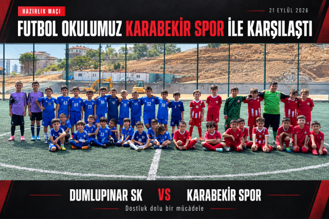Futbol okulumuz Karabekir Spor ile karşılaştı